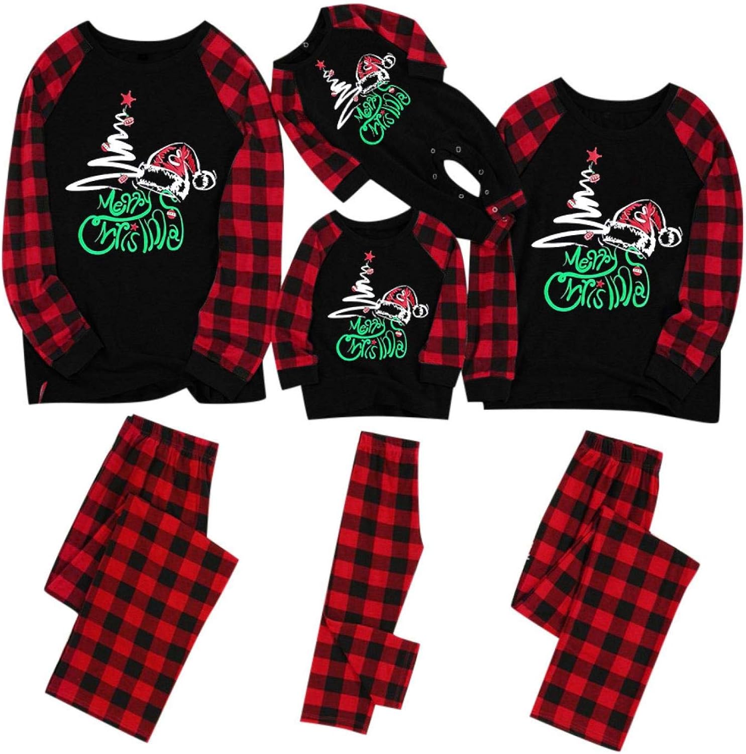 baby red check pyjamas