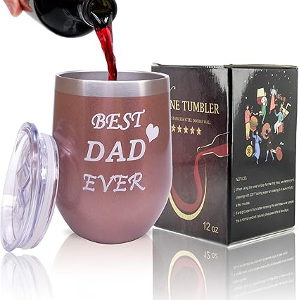 Amazon Yiiojuu 面白いノベルティ 最高のギフト コーヒーマグギフト 断熱ステムレスワインタンブラー こぼれ防止蓋付き 30歳 40歳 50歳 60歳 70歳 80歳 女性と男性への誕生日プレゼント 12 Oz Insulated Stemless Wine Tumbler Wine Tumbler Stemless Wine Tumbler