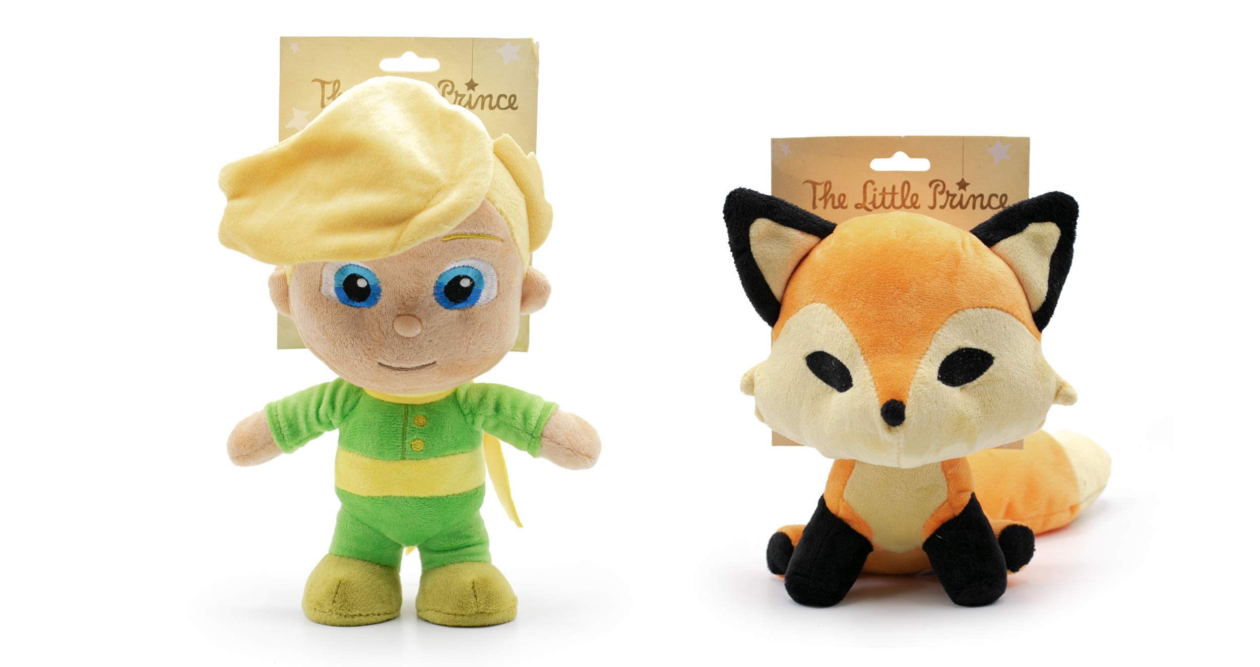 Le Petit Prince - The Little Prince & The Fox Plush Toys - 9.44" / 24cm & 7.87" / 20cm - Super Soft Quality — image 1