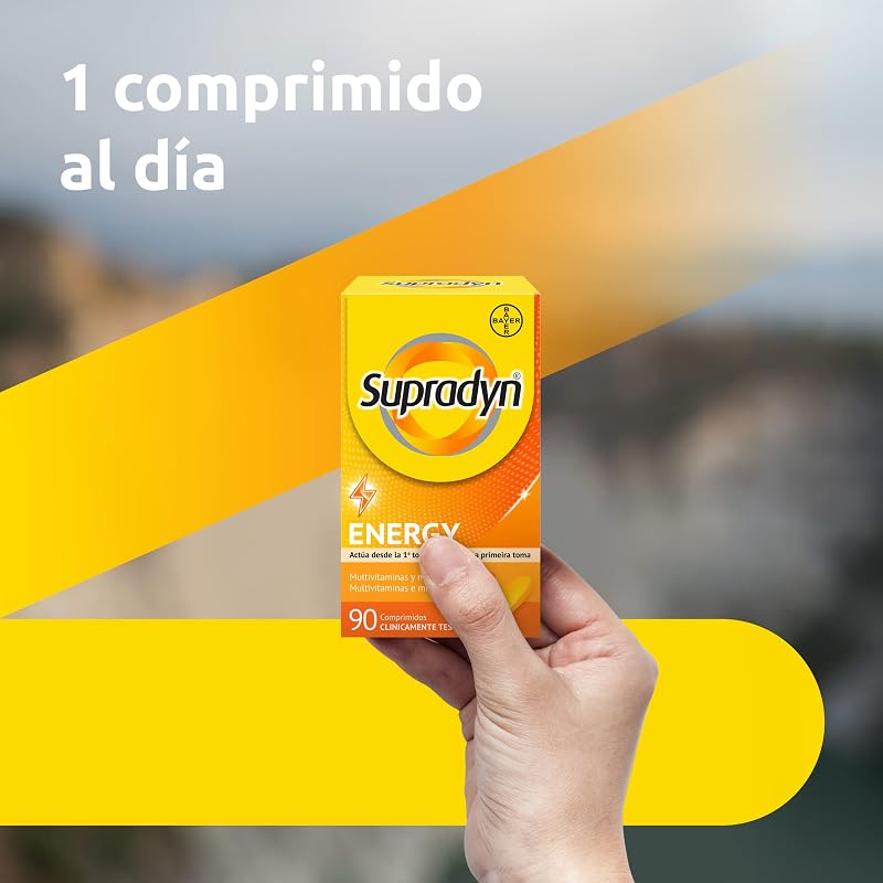 Energy 180 Comprimidos con 13 vitaminas,9 minerales y Coenzima Q10