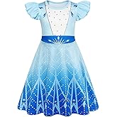 Sukyfecde Girls Princess Dresses Toddler Kids Costume Birthday Party Dress Halloween Cosplay Outfits