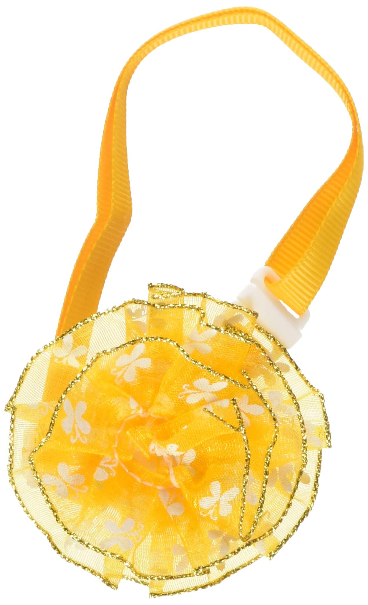 Ladud CWXQ-04 Dogs Charms for Pets Flowers Accessories Cat Puppy Necklaces Bowtie Toilet Decoration (Yellow), One Size Unisex-Adult