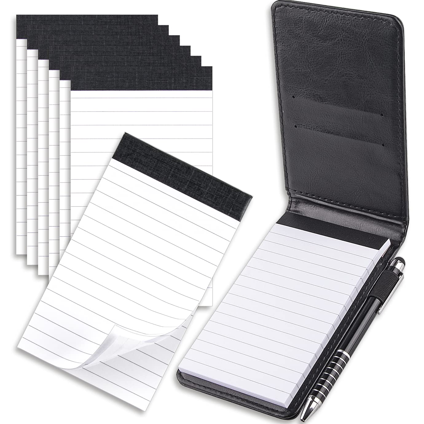 Mua WXJ13 10 Pieces Mini Pocket Notepad Holder Set Included with 50