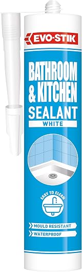 EVO-STIK Kitchen and Bathroom Sealant White 290ml Waterproof Mould Resistant view 1