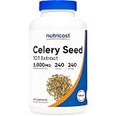 Nutricost Celery Seed Extract 240 Capsules for 240 Servings Per Bottle | Gluten-Free, Vegan, GMO-Free