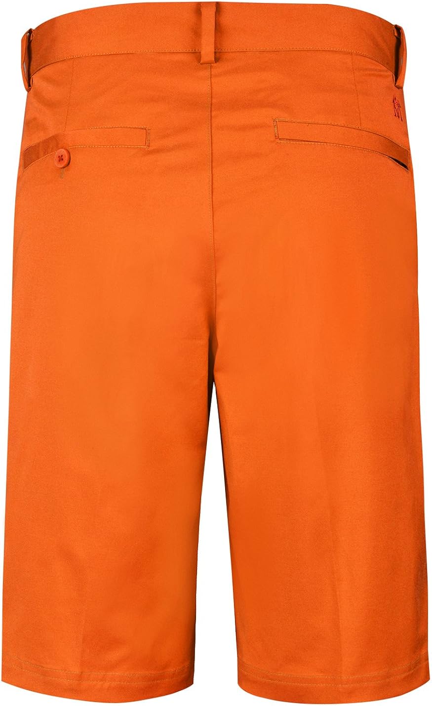 Lesmart Men's Golf Shorts Stretch Quick Dry Relaxed Fit Tech Performance Bermuda Shorts: Clothing