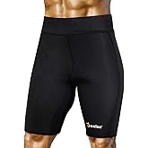 Junlan Sweat Shorts for Men Sauna Suit Mens Body Shaper Sweat Sauna Neoprene Shorts