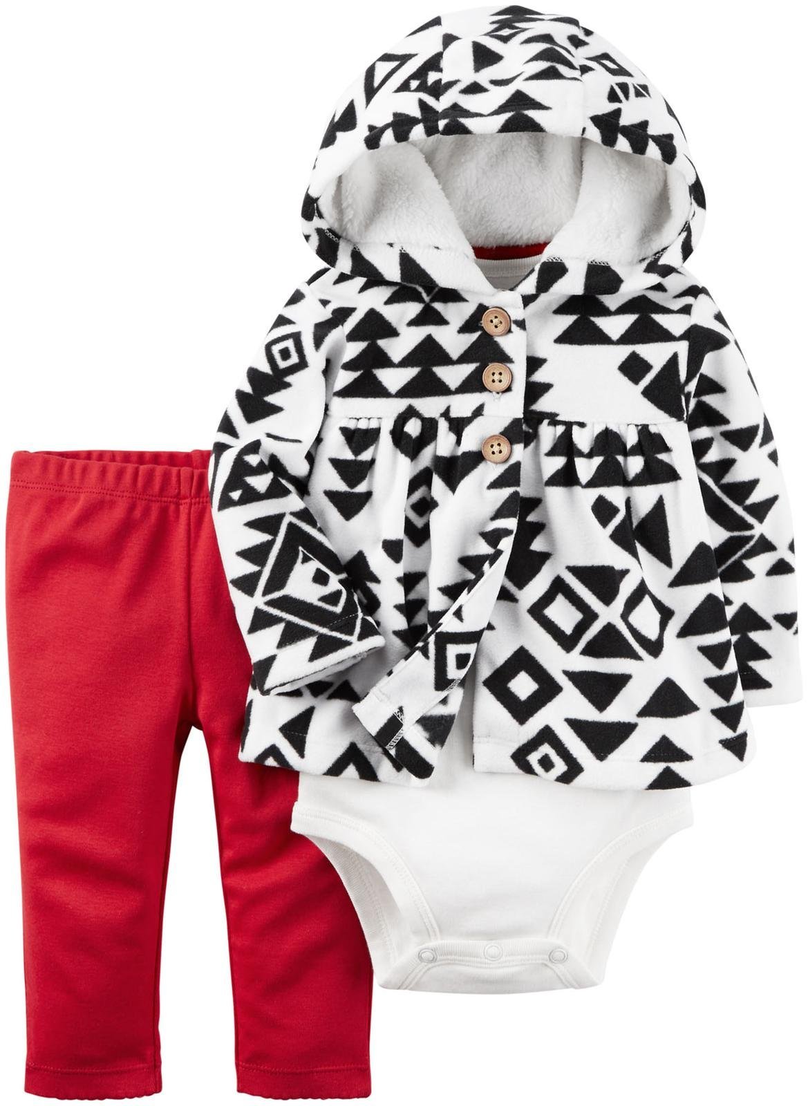 Carter's Baby Girls' 3 Piece Cardigan Set (Baby) Red
