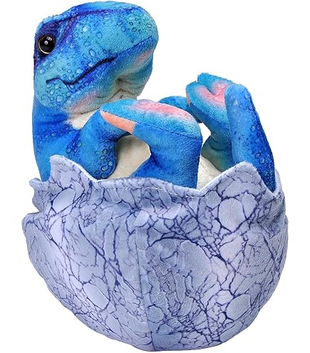 Wild Republic Peluche Dinosauro Triceratops In Uovo - 20 Cm (8 Pollici) - Imbottitura Ecologica Con Bottiglie Riciclate - Regalo Educativo Per Bambini