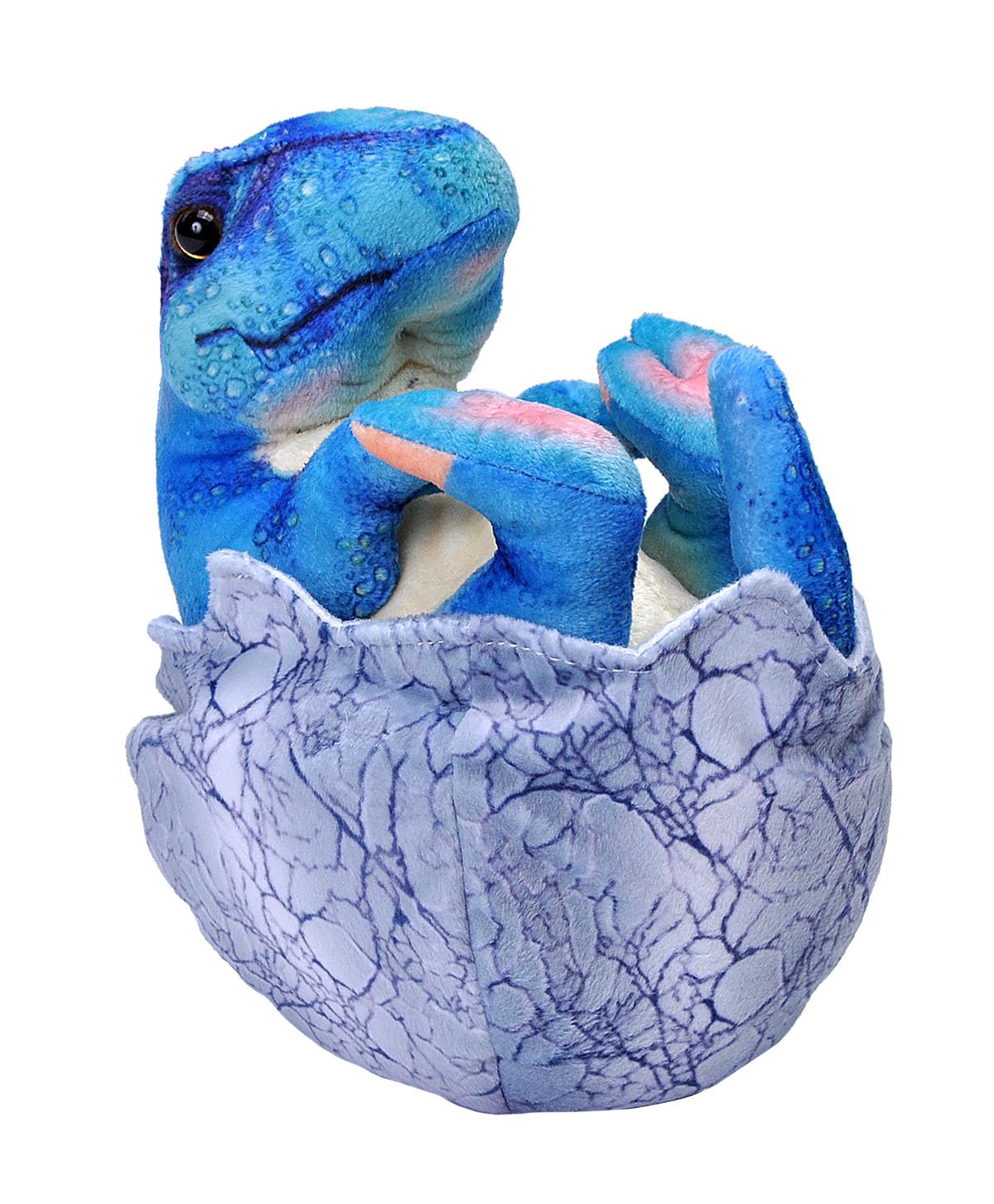Wild Republic Dinosaur Baby Stegosaurus in an Egg, Gift for Kids, Plush Toy, Fill is Spun Recycled Water Bottles, 8 Inches