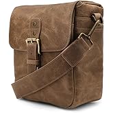 MegaGear Genuine Leather Camera Messenger Bag Mirrorless Portable electronic device cover