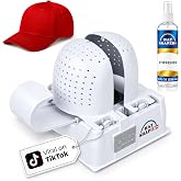 Danyco Adjustable Hat Shaper Machine with Stiffening Spray - Baseball Cap Shaper - Care Tool for Caps, Snapbacks, Fitted Hats - Fan Drying Tech for Shape Restoration &amp; Preservation - Hat Gifts for Men