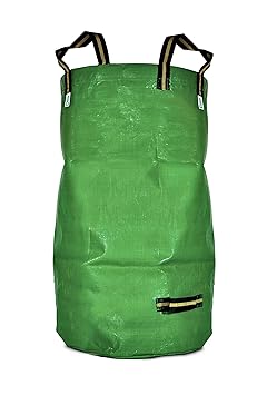Grüner-Schlauch Gartensack 120L/270L in PREMIUM-QUALITÄT aus sehr robustem Polypropylen (PP)-Gewebe 260g/m2 | Grünschnitt | L