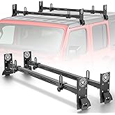 PRYNTO Max 400lbs Load Capacity Crossbars Roof Rack Cross Bars for Wrangler JK JL 2007-2025 & Gladiator JT 2020-2025, Cherokee XJ 1984-2001