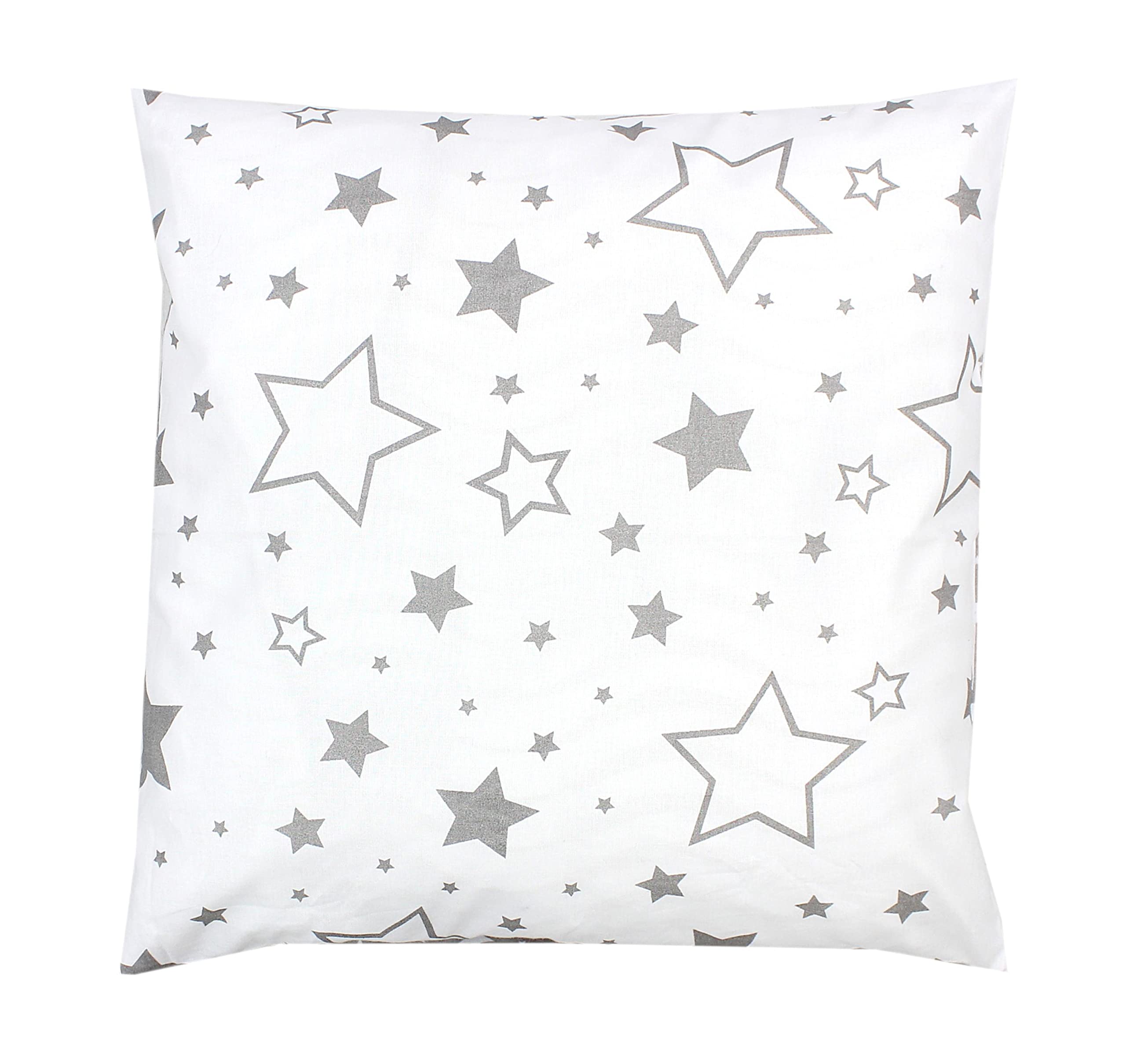 TupTam Children's Decorative Pillow Case Double Sided Design, Gray/Galaxy, 80 x 80 cm — image 1