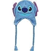 Disney's Lilo and Stitch Acrylic Winter Peruvian Beanie with Tassels, Blue