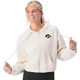 CERTO NCAA Women's Fleece Zip-Up Hoodie Jacket, Soft Full-Zip Sweatshirt, Warm Athletic Outerwear