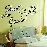 DNVEN Kids Sports Learning Removable Wall Stickers
