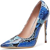 Elisabet Tang Women Pumps, Pointed Toe High Heel 4.7 inch/12cm Party Stiletto Heels Shoes Matte