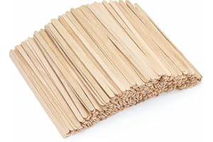 WISYOK 600 PCS Coffee Stirrers, 5.5 Inch Premium Birch Wood Sticks, Smooth Round Ends, Splinter-Free Disposable Stir Sticks for Coffee, Cocktails, Office, Home, Coffee Bars