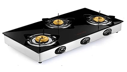 Butterfly LPG Stove, 3 Burners, Black (L3550B00000)