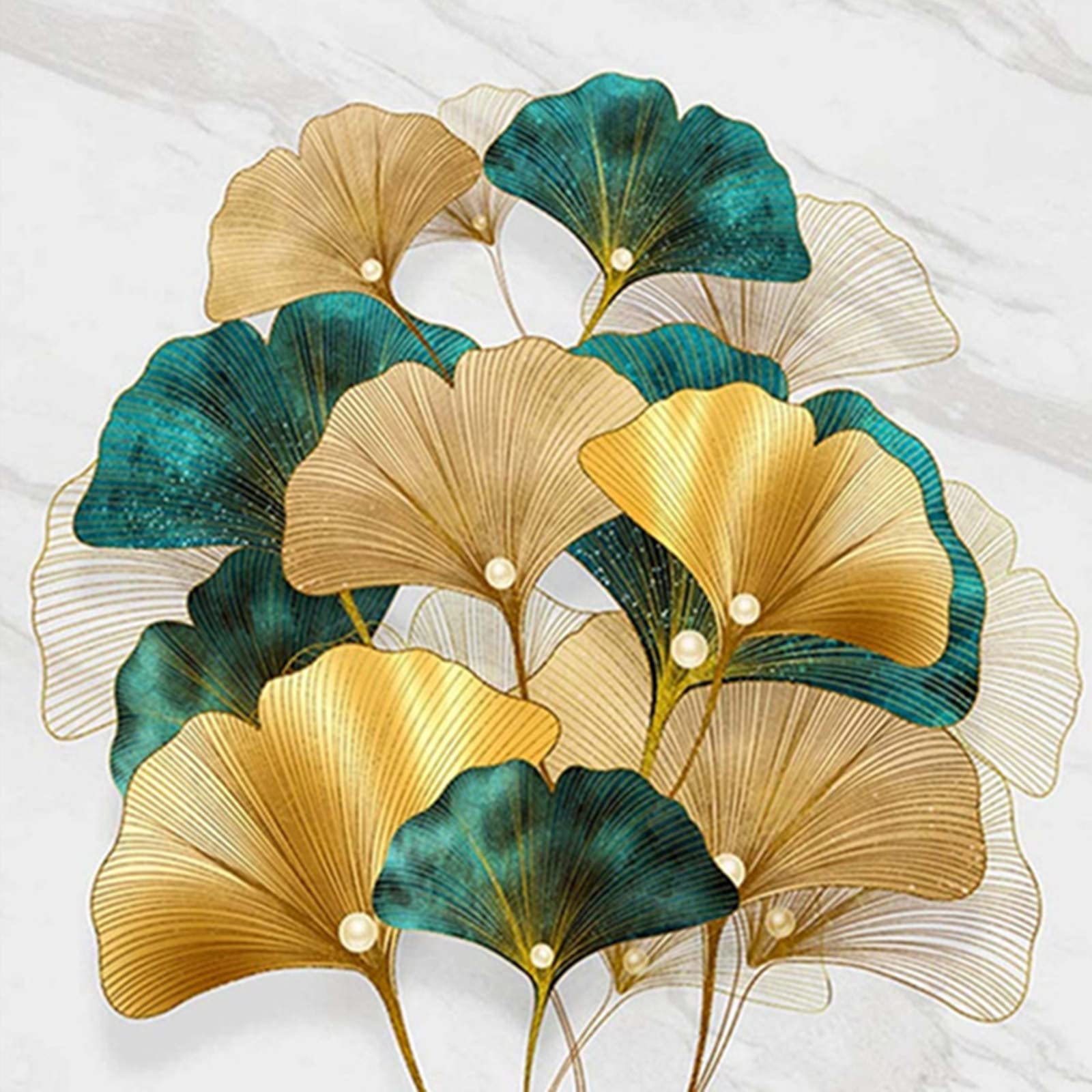 5D Diamond Painting Full Kit, DIY Diamond Painting by Number Kits for Adults Full Drill Rhinestone Crystal Embroidery Pictures Cross Stitch for Home Wall Decor Gift 11.8 x 15.7 inch (Ginkgo Biloba)