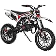 Washranp 50cc Dirt Bike for Adults & Kids-Kids Dirt Bike 2-Stroke Gas Powered Off Road Motorcycle Mini Bikes with Speeds up to 40 MPH for Uphill and Off-Road Conditions Pull Start ﻿ Black