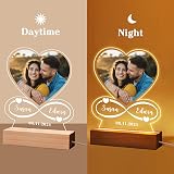 EDSG Personalised Acrylic Music Plaque Heart Photo Frame Gift view 4