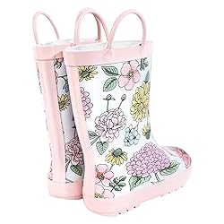 Hudson Baby Kids Rain Boots, Vintage Blossom, 6 US
