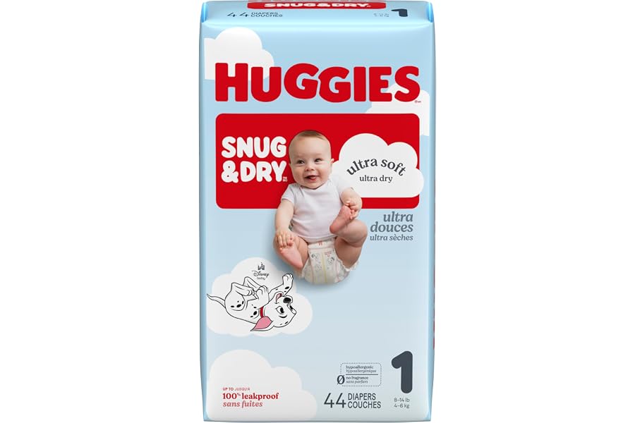 Gift Idea: Huggies Snug & Dry Diapers Size 1, 44 Count