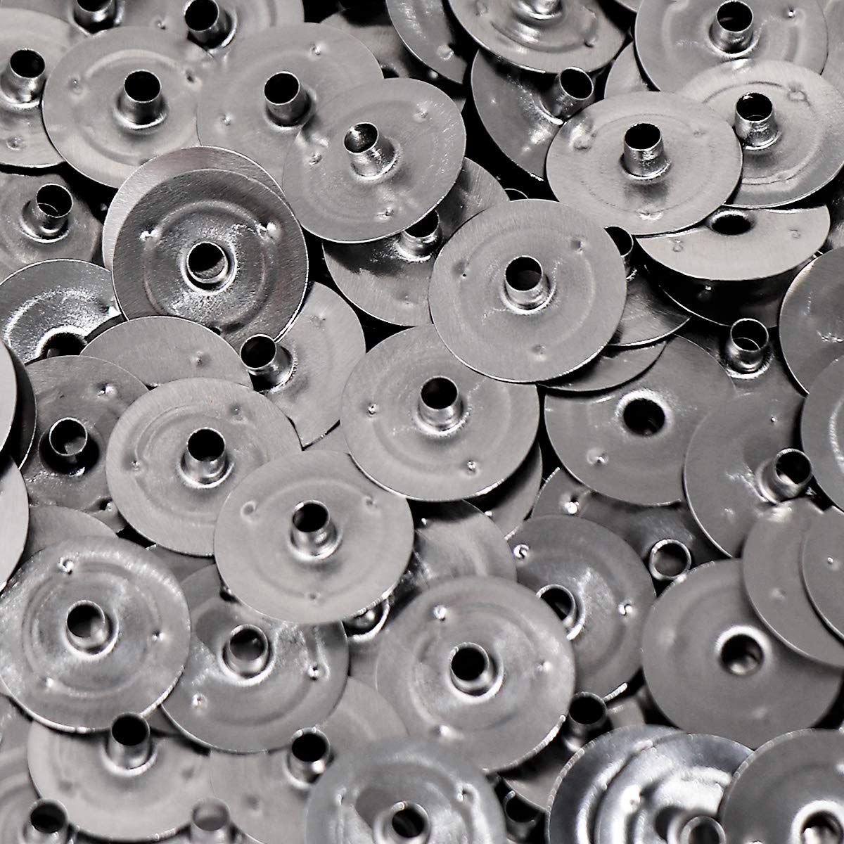 NKlaus 100 DOCHTFUß Ø 2,6mm tealight wick metal foot candle candle wick stand plate candle wax for glass fibre wick cotton wick up to 2,6mm H: 3,4mm 4168