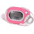 PE771 Walking 3D Pedometer with Clip and Strap | 7 Day Memory, Accurate Step Counter, Walking Distance Miles/Km, Calorie Counter, Target Goal, Active Time