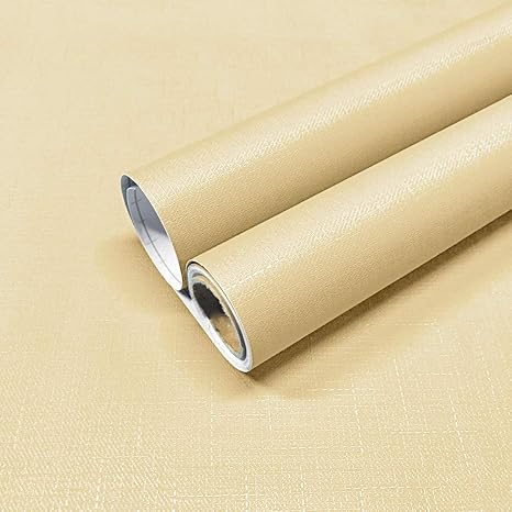 Amazon 壁紙シール 壁紙 はがせる 無地 おしゃれ リフォームシート リメイクシート 60cm 10m 一巻 厚手 剥がせる壁紙 リメイクシール 防水 防汚 防カビ 耐熱 のり付き ベージュ 壁紙