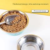 YUDANSI 860ml Dog Bowls 2 Pack Stainless Steel Food Water Bowls Non-Slip view 6