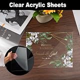 Svalor 4 Pcs A4 Clear Acrylic Sheets 1mm Protective Film Square 297 x 210mm view 5