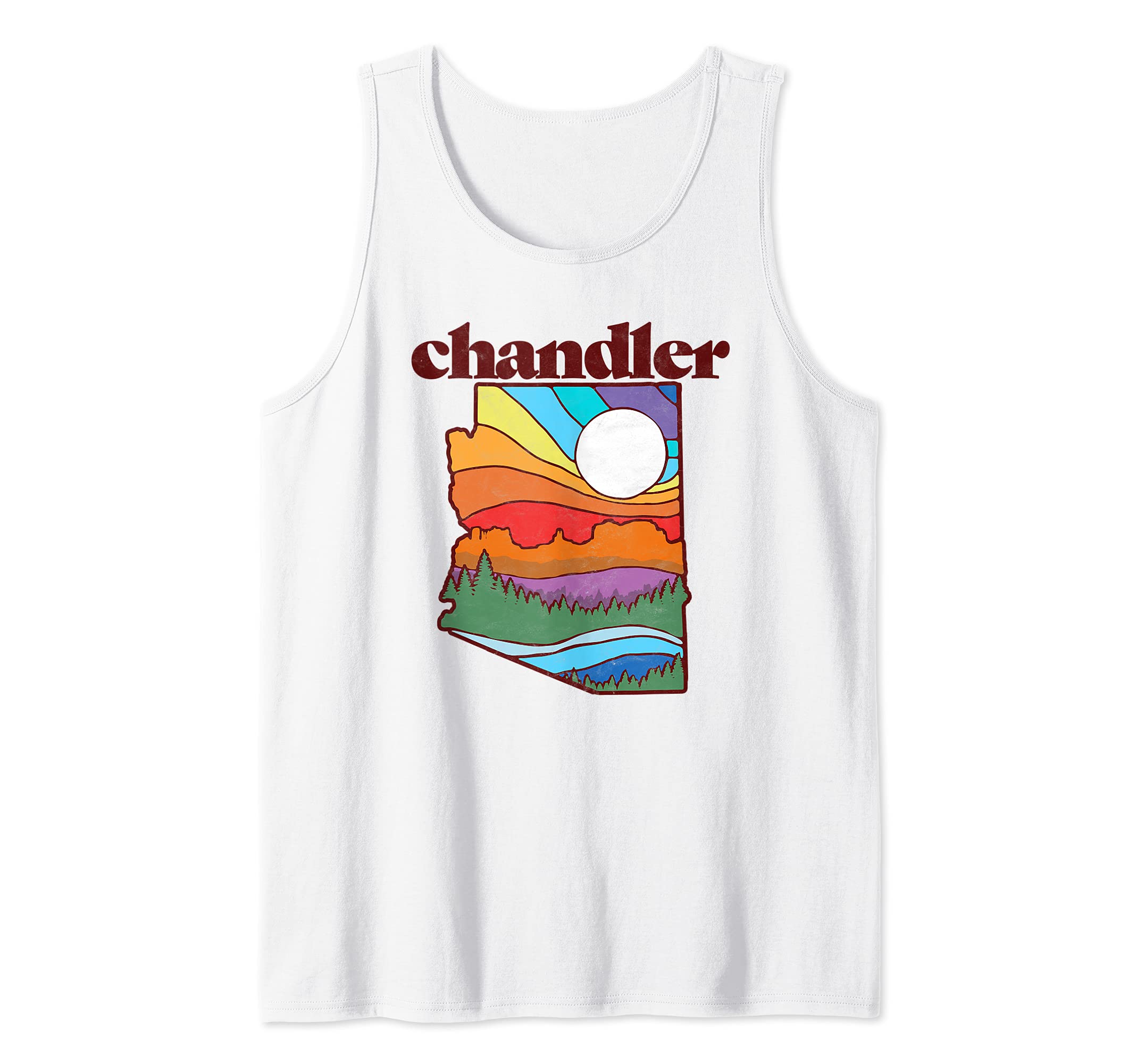 Chandler Arizona Vintage Nature Design Outdoor Graphic Tank Top