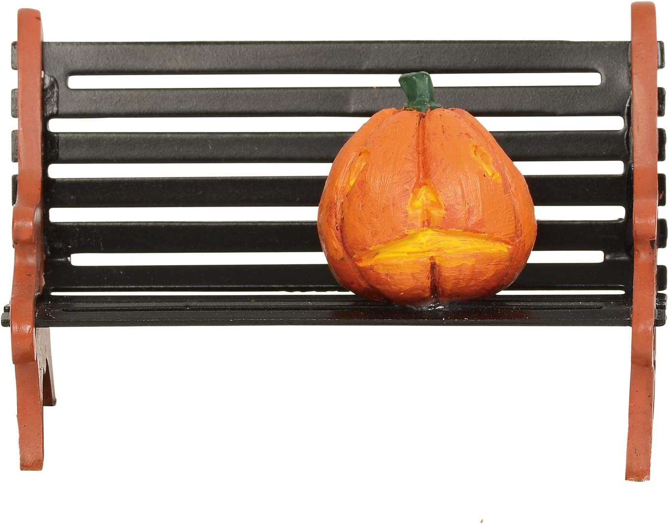 Department 56 Village Cross Product Accessories Halloween Haunted Pumpkin Bench Figurine, 1.5 Inch, Multicolor