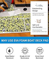 OCEANBROAD Self-Adhesive 48''x16'' Camouflage Boat