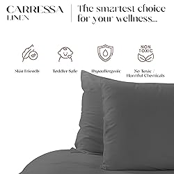 Carressa Linen 100% Organic Cotton Pillowcases Set