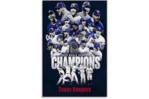GENERIC 2023 World Series Texas Rangers Championships Poster for Walls Room Aesthetic 12x18 inch Unframed Baseball Fans's Canvas Art Prints Gifts
