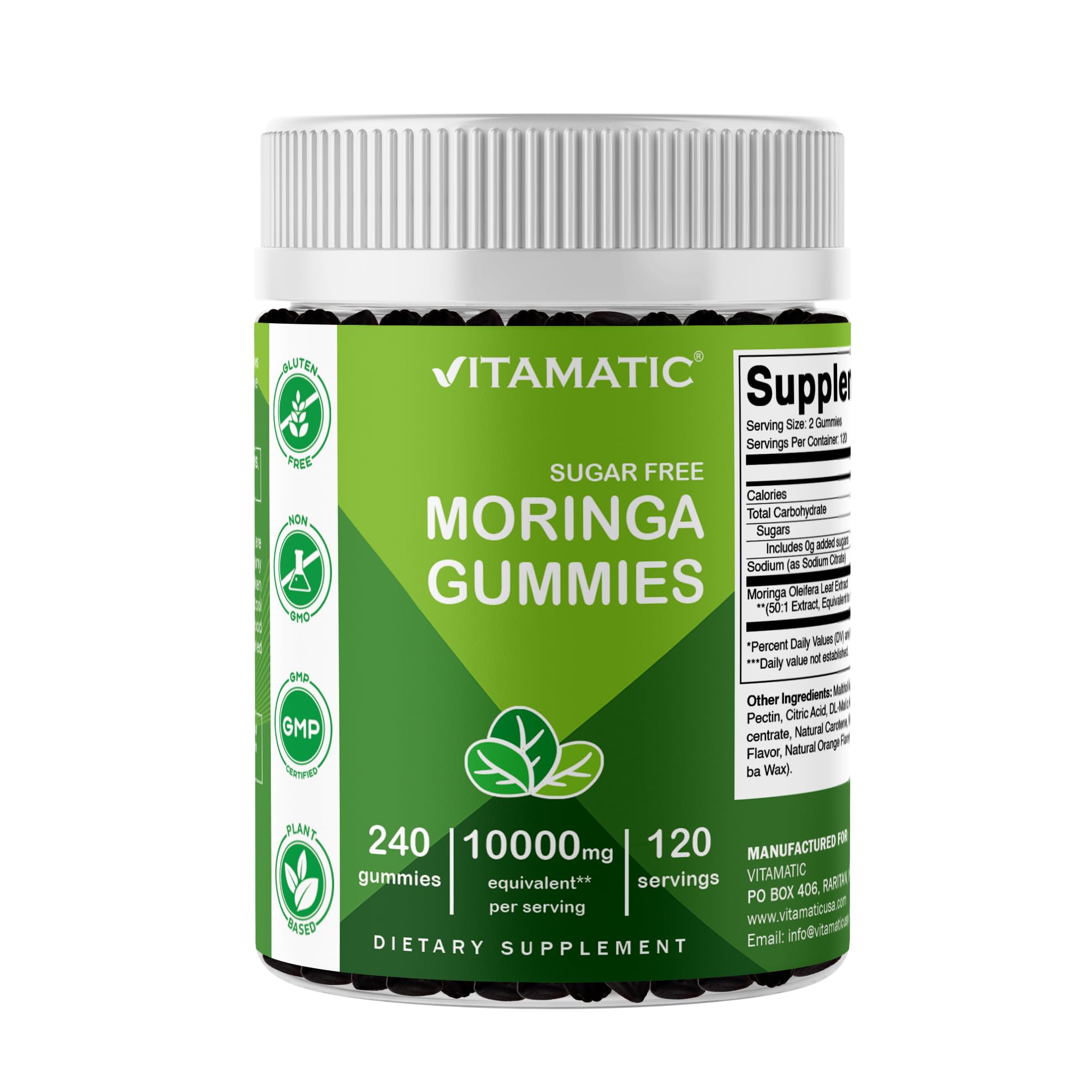 Sugar Free Moringa Gummies 10000 mg