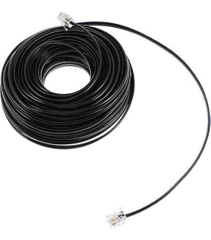 InLine 18832 Cable Telefónico De 2 M – RJ12 Macho/Hembra, Negro, Para Teléfonos Fijos