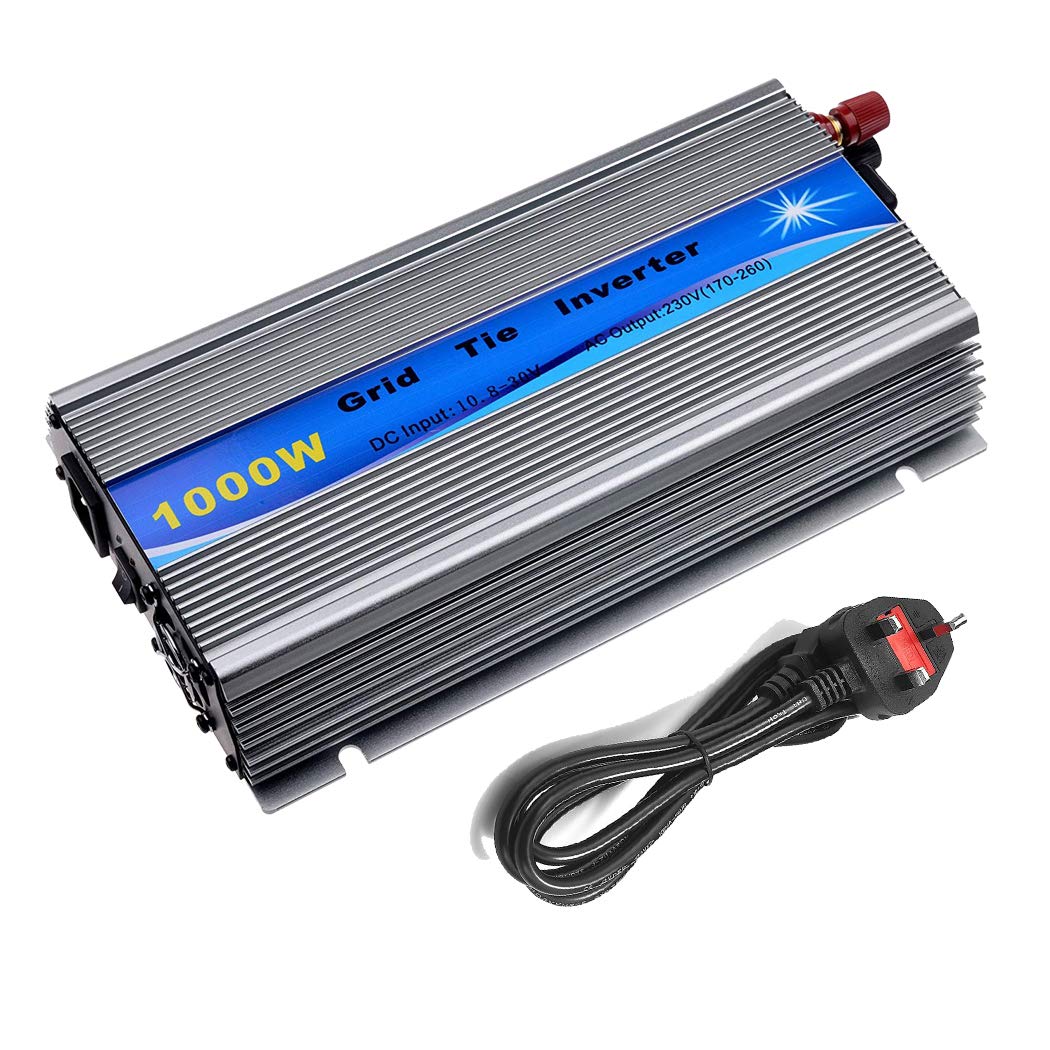 Y&H 1000W Grid Tie Inverter Stackable MPPT Pure Sine Wave DC10.5V-28V Solar Input AC190-260V Output For 12V Solar Panel