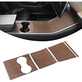 Wood Grain Center Console Cover for Tesla Model 3 2017-2019 2020 | Central Control Gear Decoration Panel Accessories Upgrade Liquid Proof UV Protected Interior Trim Center Console Wrap Kit