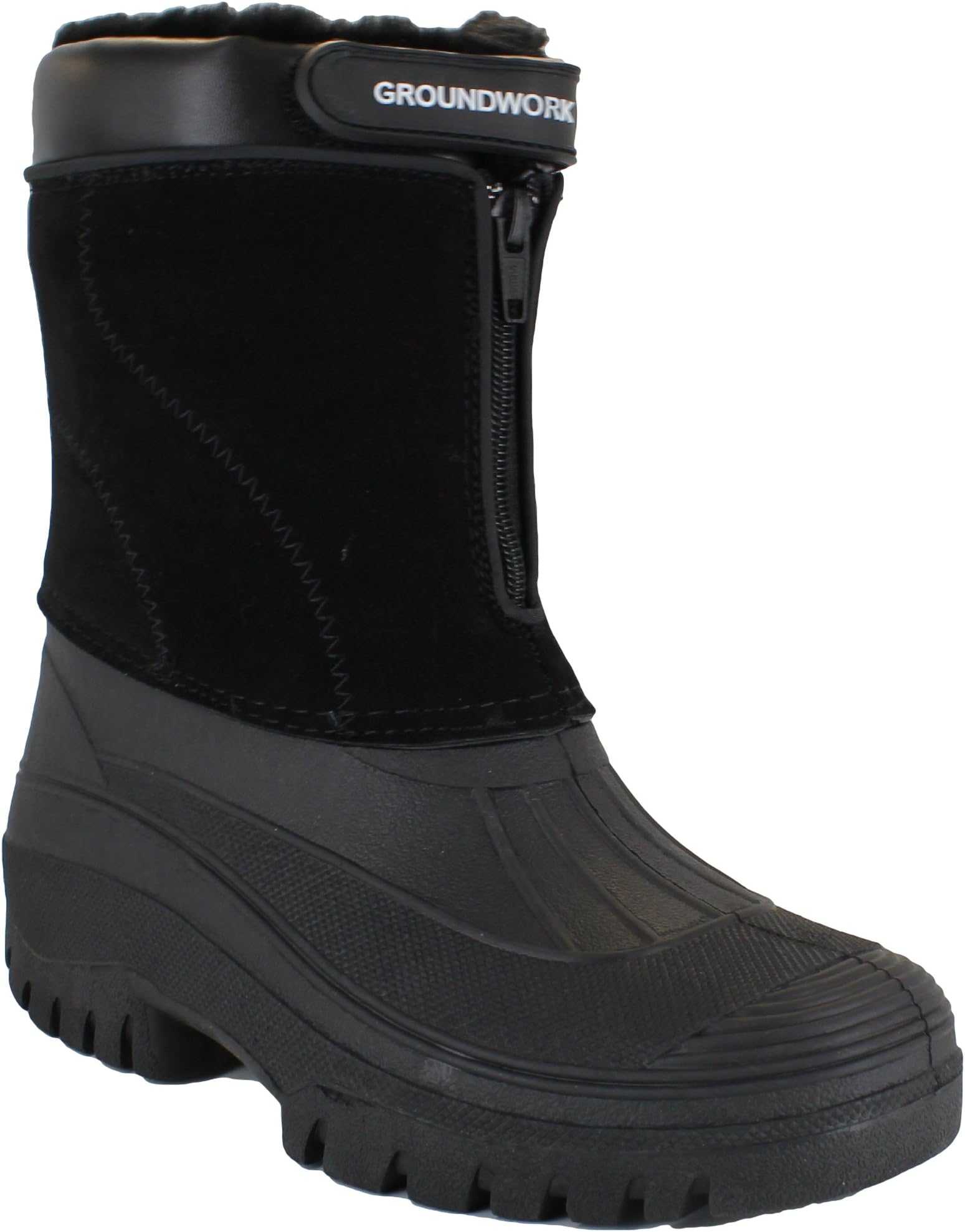 LS88 Mens Mucker Stable Yard Waterproof Winter Snow Zip Boots Wellies