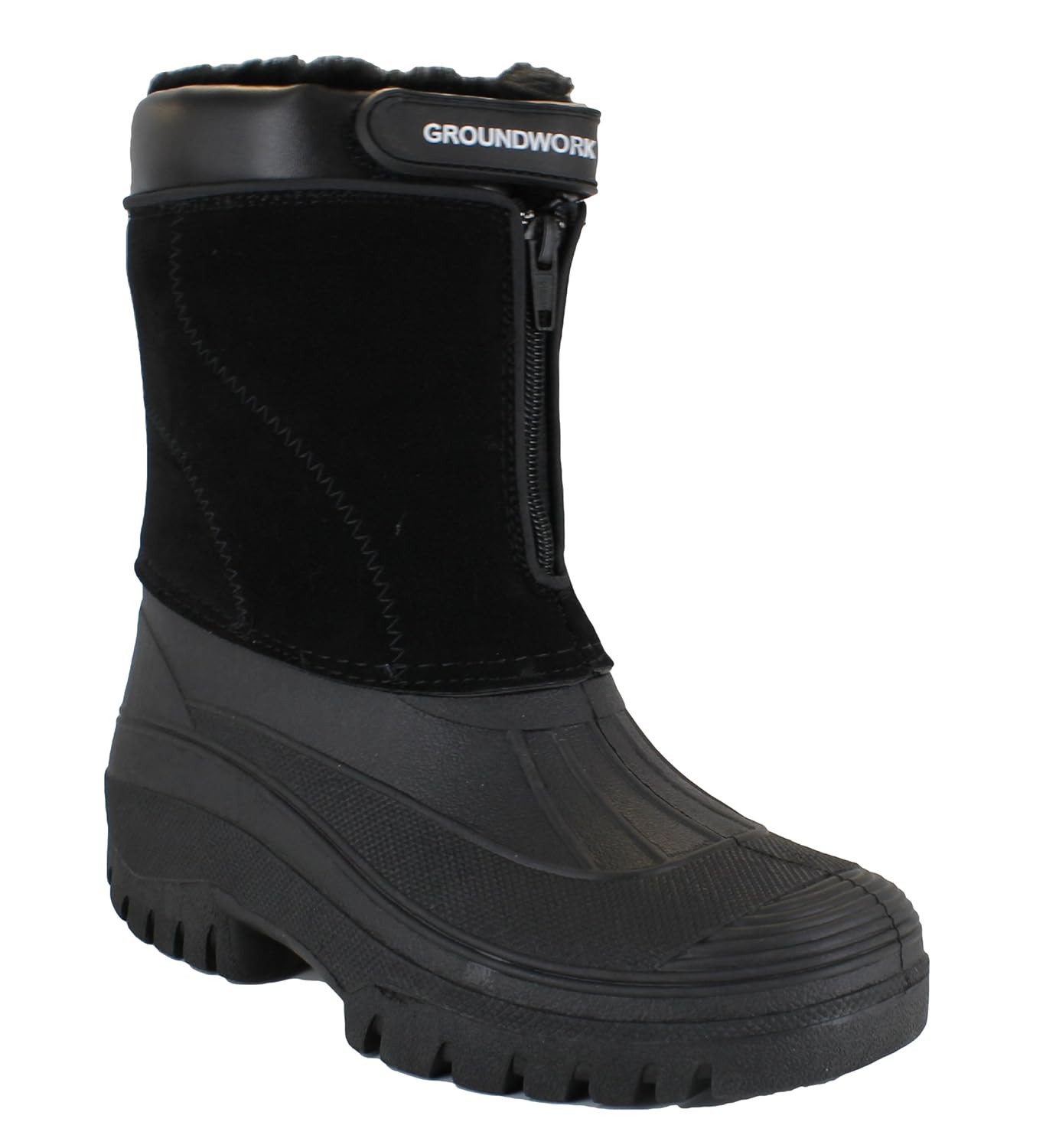 GroundWork LS88 Mens Mucker Stable Yard Waterproof Winter Snow Zip Boots Wellies Amazon.co.uk