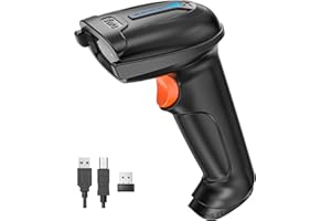 Tera Barcode Scanner 2D Wireless Wired with Battery Level Indicator 1D 2D QR Digital Printed Bar Code Reader Cordless Handhel