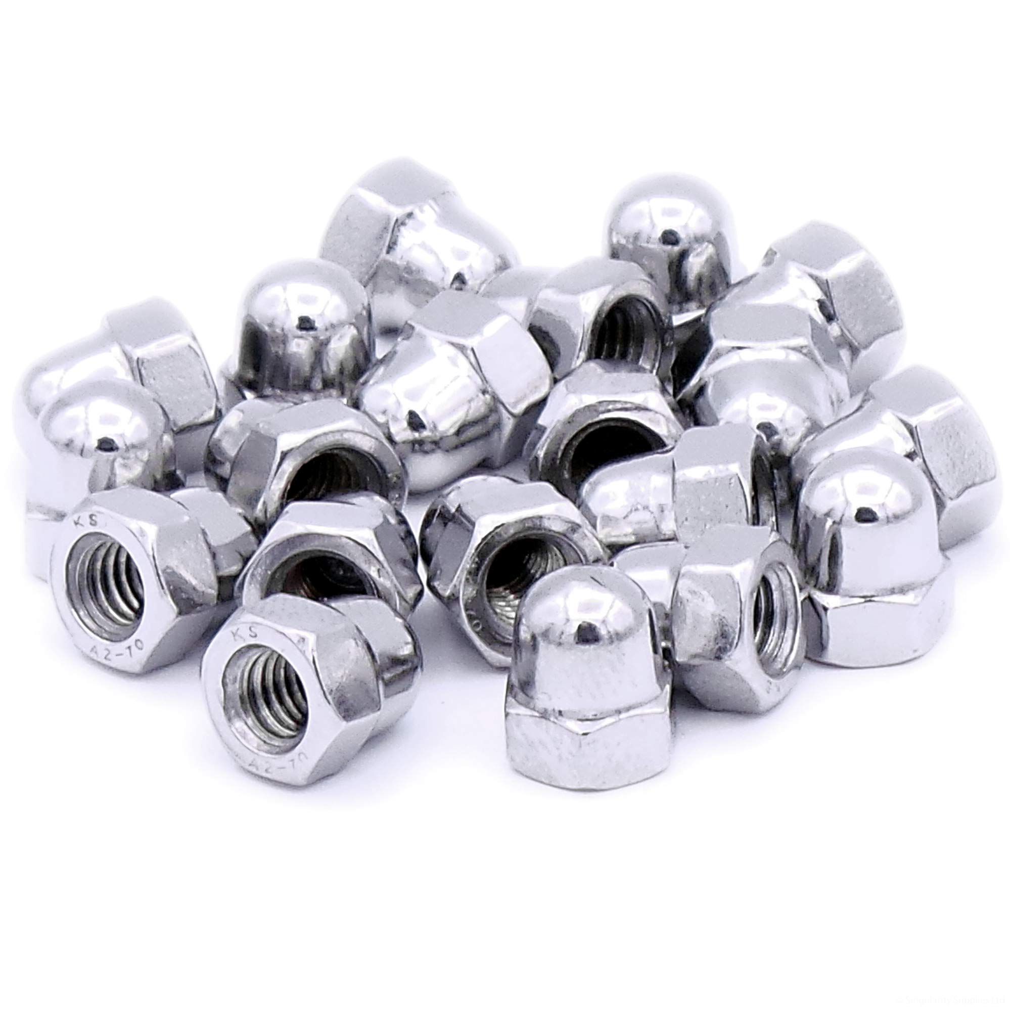 M6 (6mm) Dome Cap Nut - Stainless Steel (A2) (Pack of 20)