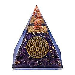 Anaya Agate Orgone Pyramid Aquamarine Crystal