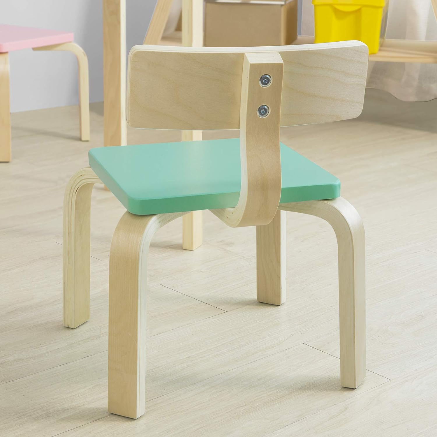 SoBuy KMB29-HB Kinderstuhl mit Rückenlehne Kinderzimmer Stuhl